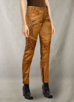 (image for) Carrier Burnt Mustard Leather Pants