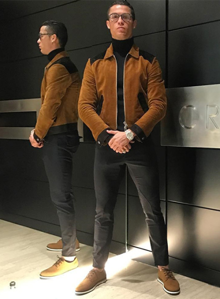 (image for) Cristiano Ronaldo Leather Jacket #1