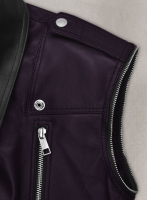 (image for) Purple Leather Vest # 336