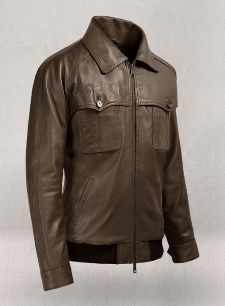 (image for) Soft Scottish Brown David Leather Jacket #2