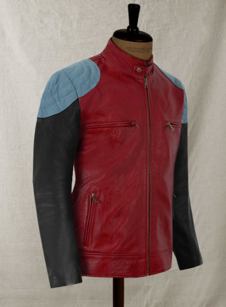 (image for) Cherry Red Akon Leather Jacket