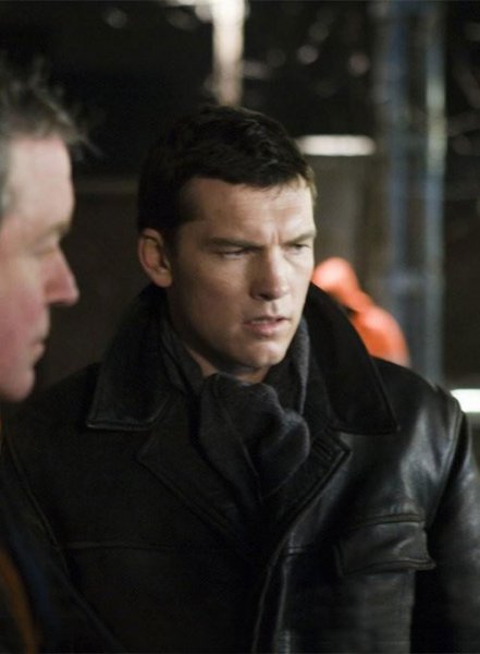 (image for) Sam Worthington The Debt Leather Jacket