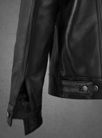 (image for) Black Sherpa Leather Jacket