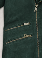 (image for) Timber Green Suede Leather Jacket # 647