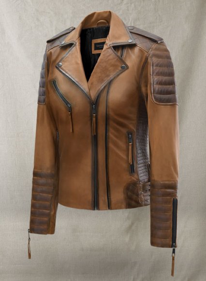 (image for) Charlotte Burnt Tan Leather Jacket