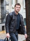 (image for) Sam Worthington Kidnapping Mr Heineken Leather Jacket