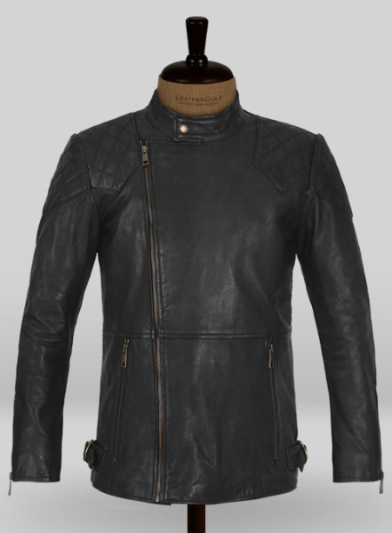 (image for) Soft Rich Black Washed & Wax Leather Jacket #613