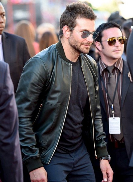 (image for) Bradley Cooper Leather Jacket # 1