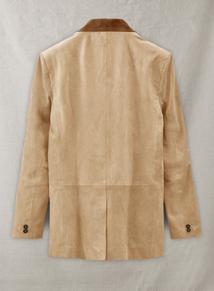 (image for) Latte Beige Suede Hampton Leather Blazer