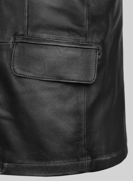 (image for) Rubbed Black Will Smith Leather Blazer