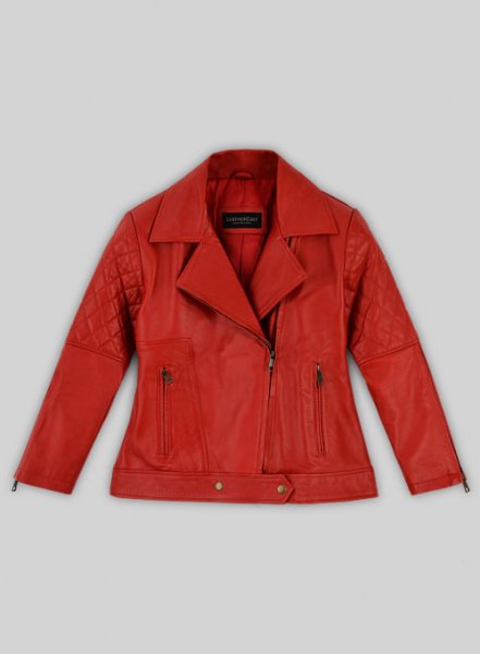 (image for) Red Katy Perry Leather Jacket