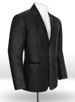 (image for) Black Hampton Leather Blazer