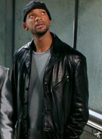 (image for) Will Smith I Robot Leather Long Coat