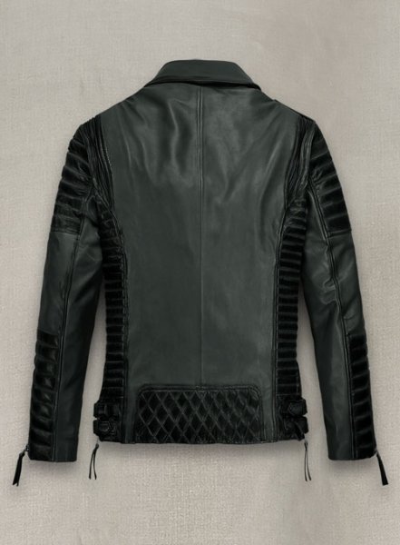 (image for) Charles Burnt Charcoal Leather Jacket