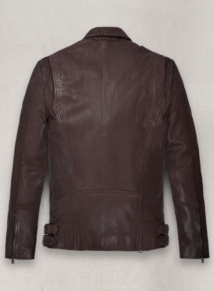 (image for) Falcon Burgundy Rider Leather Jacket