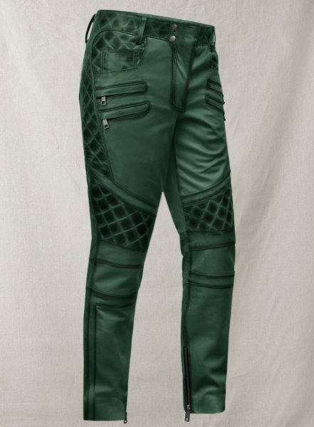 (image for) Outlaw Burnt Green Leather Pants