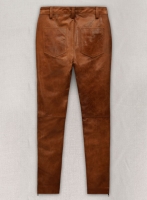 (image for) Cognac Ricky Martin Leather Pants