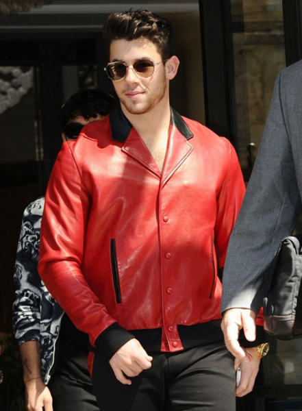 (image for) Nick Jonas Leather Jacket