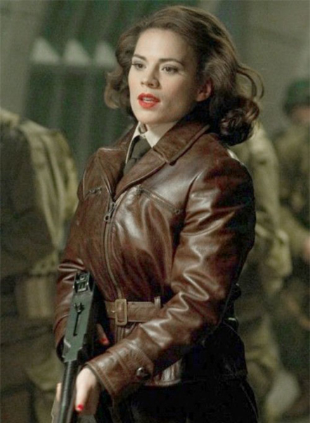 (image for) Hayley Atwell Captain America First Avenger Leather Jacket