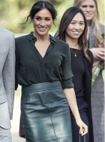 (image for) Meghan Markle Leather Skirt