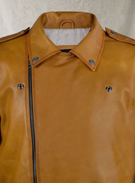 (image for) Rutland Caramel Brown Riding Leather Jacket