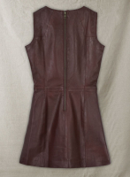 (image for) Soft Maroon Wax Miller Leather Dress - # 765