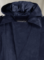 (image for) Dark Blue Suede Assassin's Creed Jacob Frye Leather Long Coat