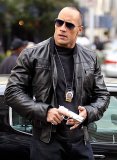 (image for) Dwayne Johnson The Other Guys Leather Jacket