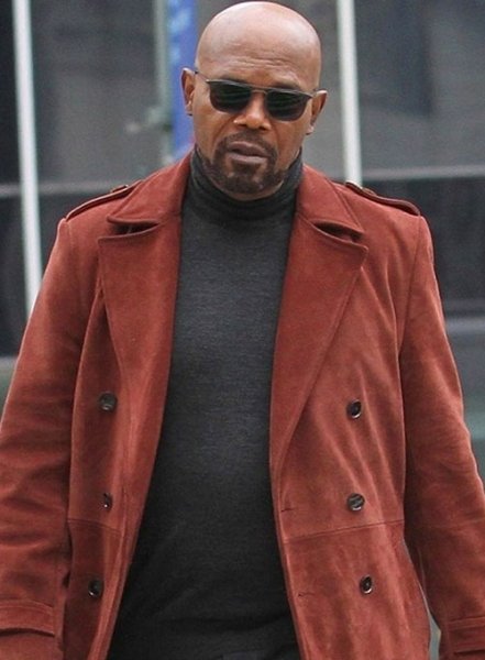 (image for) Samuel L. Jackson Shaft Leather Long Coat