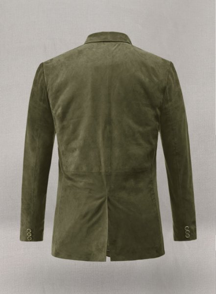 (image for) Woodland Green Suede Leather Blazer