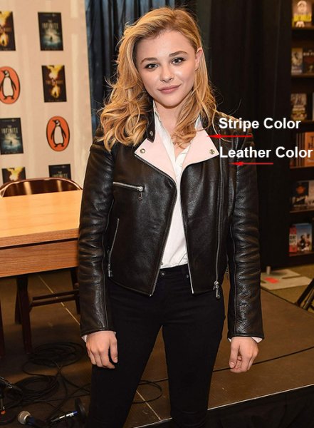 (image for) Chloe Grace Moretz Leather Jacket