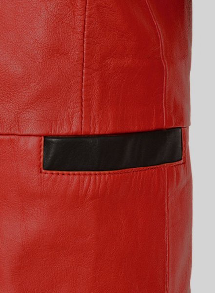 (image for) Red Hampton Leather Blazer