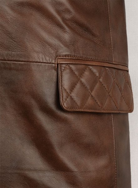 (image for) Spanish Brown Harper Leather Blazer