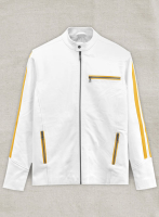 (image for) Yellow Stripe Leather Jacket # 100