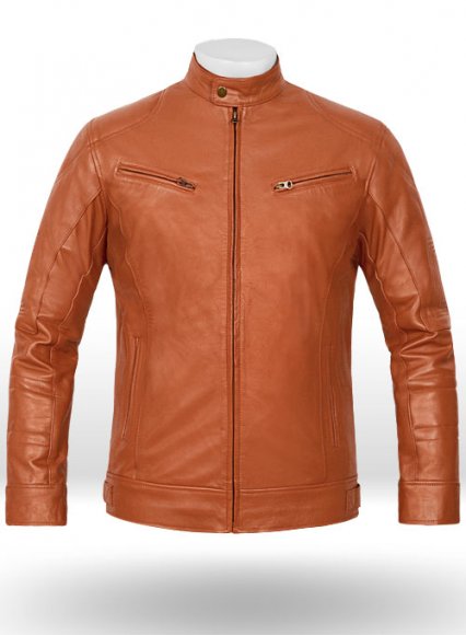 Terrain Brown Leather Jacket # 655