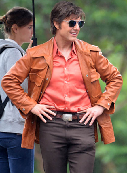 (image for) Tom Cruise American Made Leather Jacket