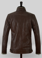 (image for) Wrinkled Brown Gerard Butler Leather Jacket #1