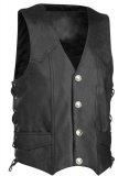 (image for) Leather Biker Vest # 351