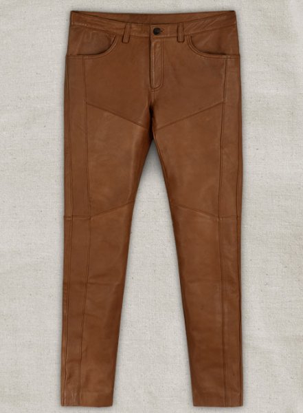 (image for) Log Cabin Brown Wax Noach Leather Pants