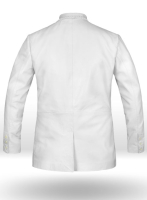 (image for) White Medieval Leather Blazer