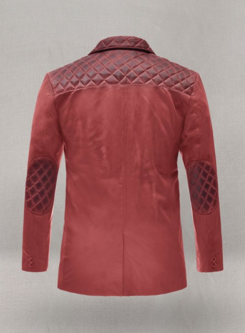 (image for) Harper Burnt Red Leather Blazer