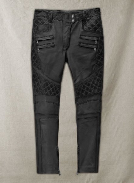 (image for) Carrier Burnt Charcoal Leather Pants