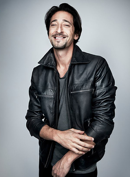 (image for) Adrien Brody GQ Russia Leather Jacket