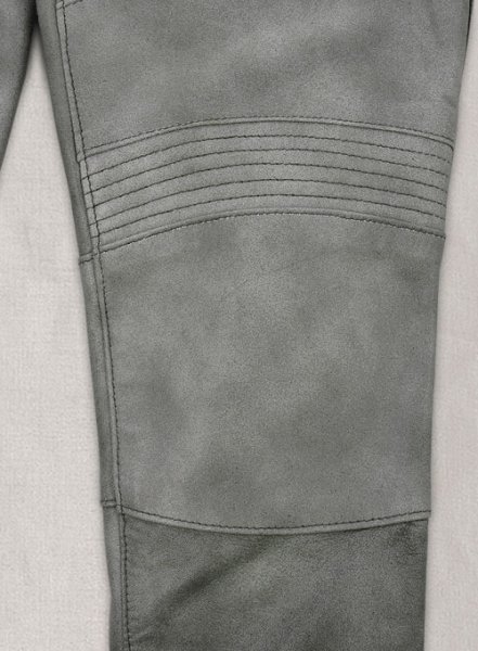 (image for) Harbor Gray Leather Biker Jeans #511