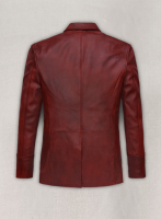 (image for) Spanish Red Leather Blazer - #716