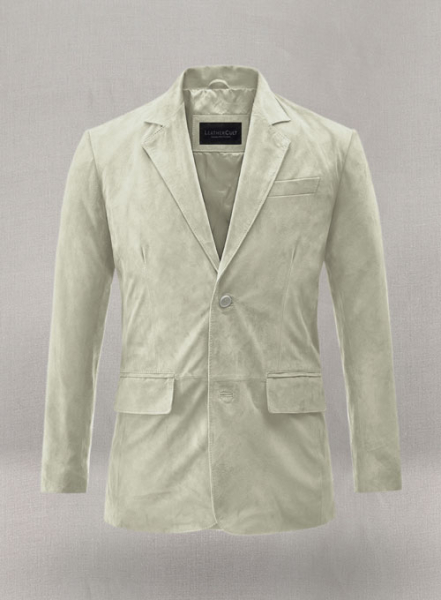 (image for) Cream Beige Suede Leather Blazer