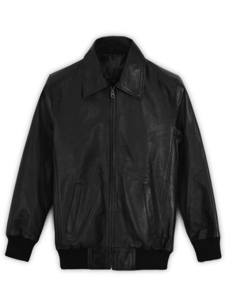 (image for) Classic Bomber Leather Jacket