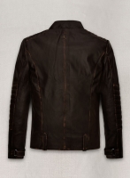 (image for) Rubbed Brown David Leather Jacket