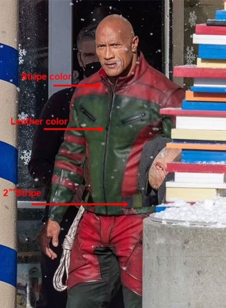 (image for) Dwayne Johnson Red One Leather Jacket