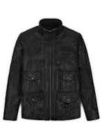 (image for) Black Daniel Craig Casino Royale Leather Jacket